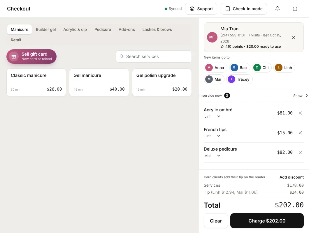 TLNA POS: Checkout